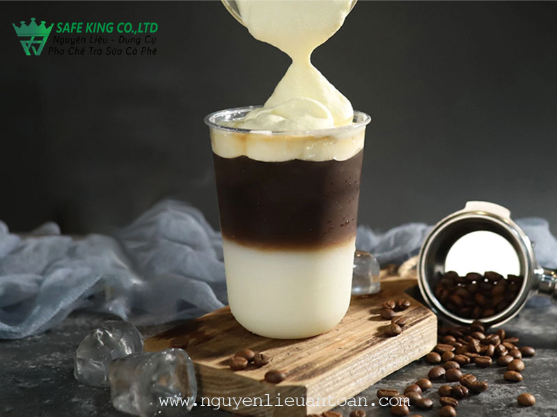 công thức cà phê sữa tươi kem cheese 