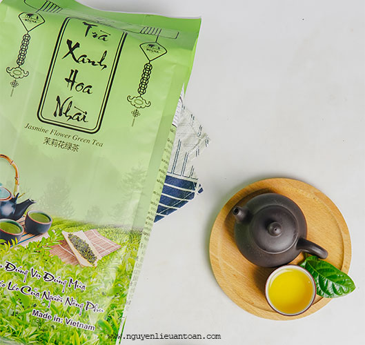 trà xanh hoa nhài 