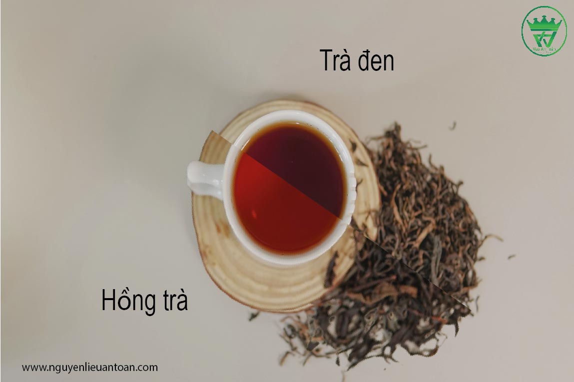 Trà đen và Hồng trà có gì khác nhau trong màu sắc 