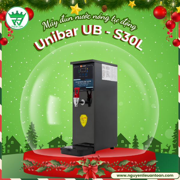 MÁY ĐUN NƯỚC NÓNG TỰ ĐỘNG UNIBAR UB - S30L -  GIẢI PHÁP “TIẾT KIỆM” CHO CÁC CHỦ QUÁN TRÀ SỮA
