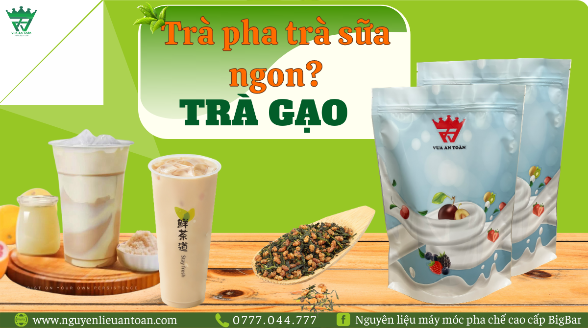 TRÀ PHA TRÀ SỮA_ PHẦN 5_TRÀ GẠO RANG TRÀ PHA TRÀ SỮA_ PHẦN 5_TRÀ GẠO RANG