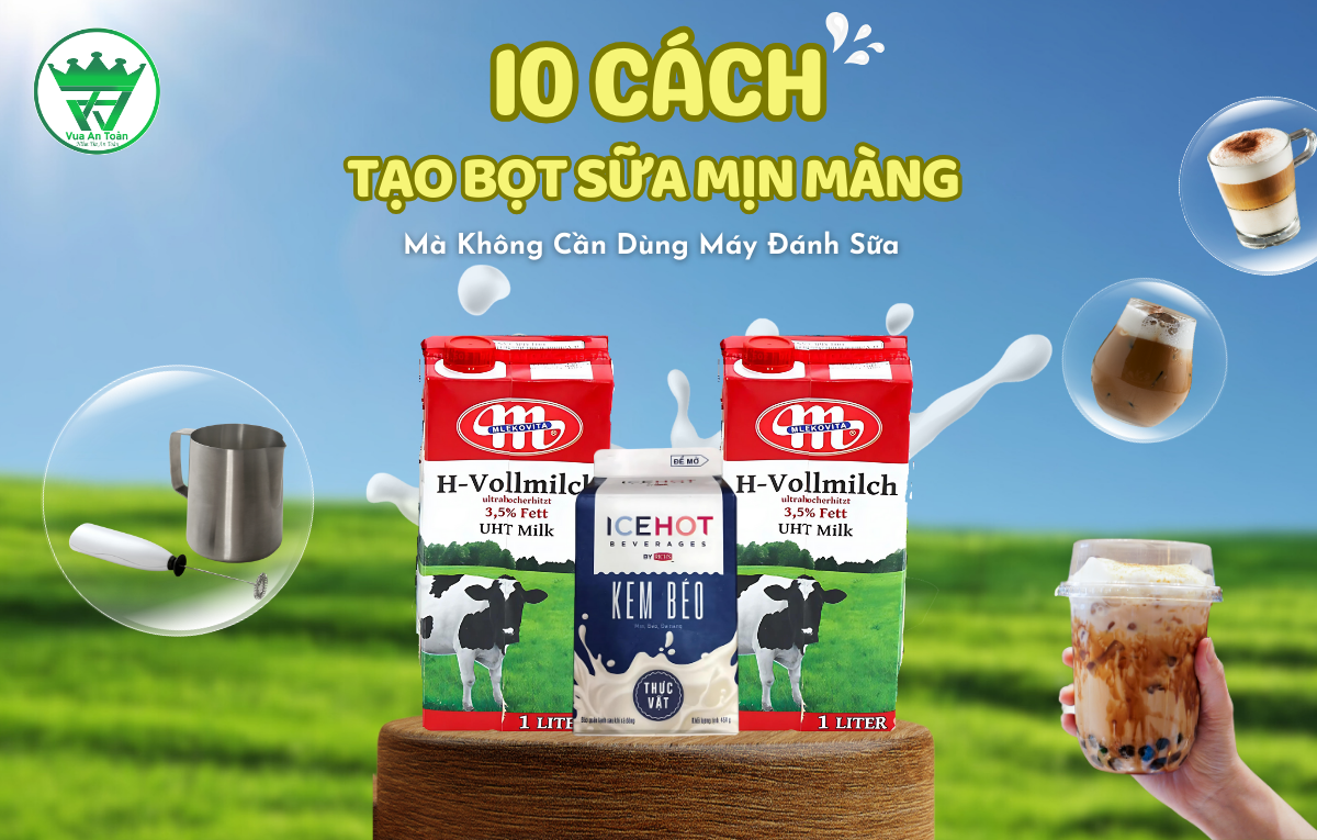 10 Cách Tạo Bọt Sữa Mịn Màng - Mà Không Cần Dùng Máy Đánh Sữa