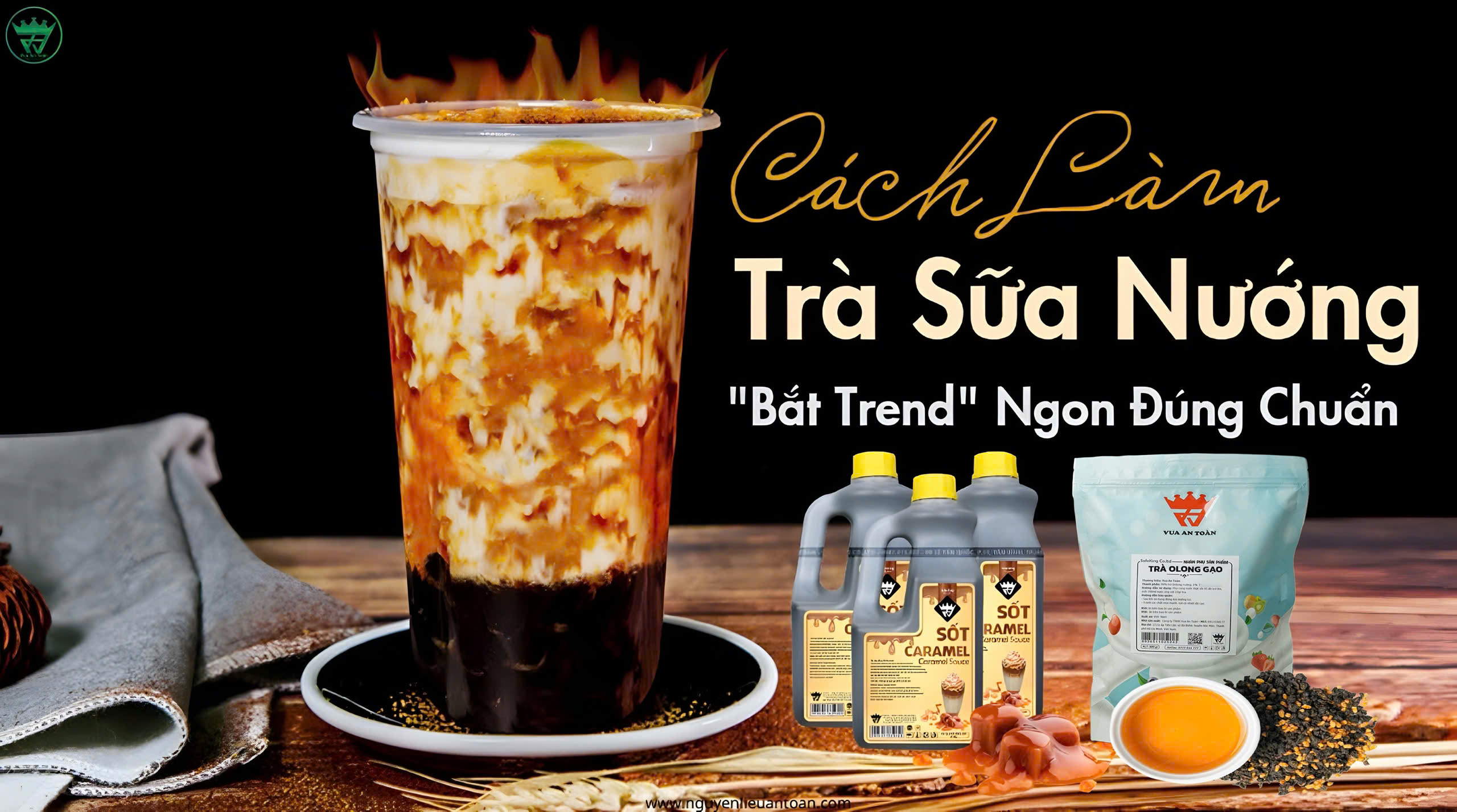 CÔNG THỨC LÀM TRÀ SỮA NƯỚNG CHUẨN VỊ