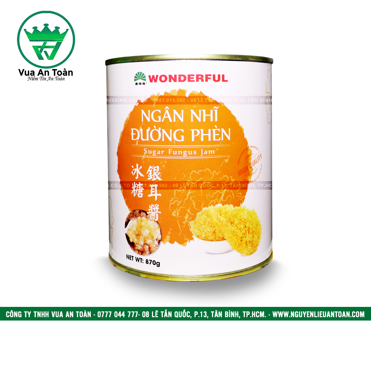 NGÂN NHĨ ĐƯỜNG PHÈN WONDERFUL 870GR