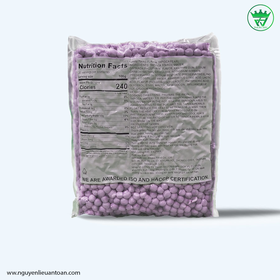 TRÂN CHÂU KHOAI MÔN ĐÀI LOAN